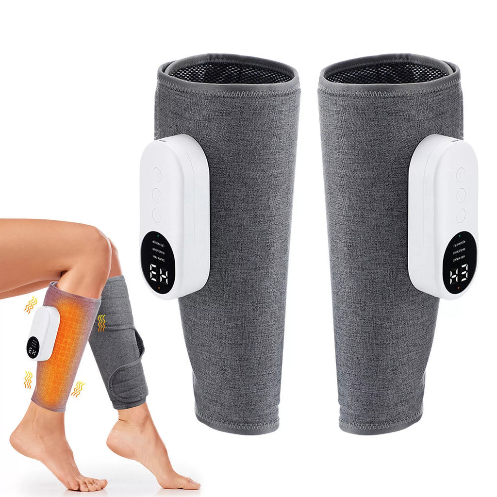 with Heat, Air Compression for Circulation & Pain Relief, 3 Intensities and Modes, Easy-to-Use Calf Muscle Relaxation...
