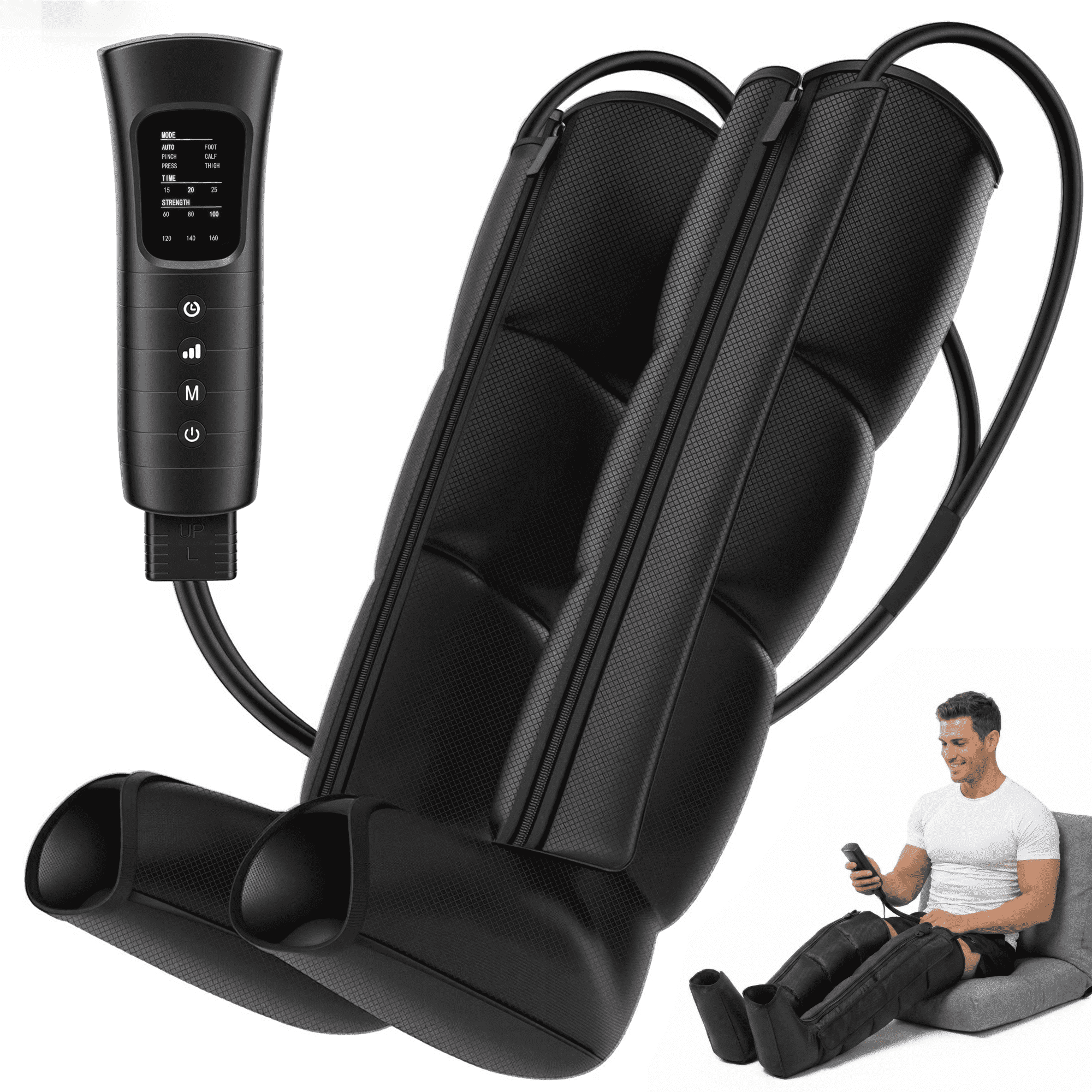 Leg Massager, Full Leg Recovery System Massager Boots for Muscles Relief and Blood Circulation, Gift for Mom Dad