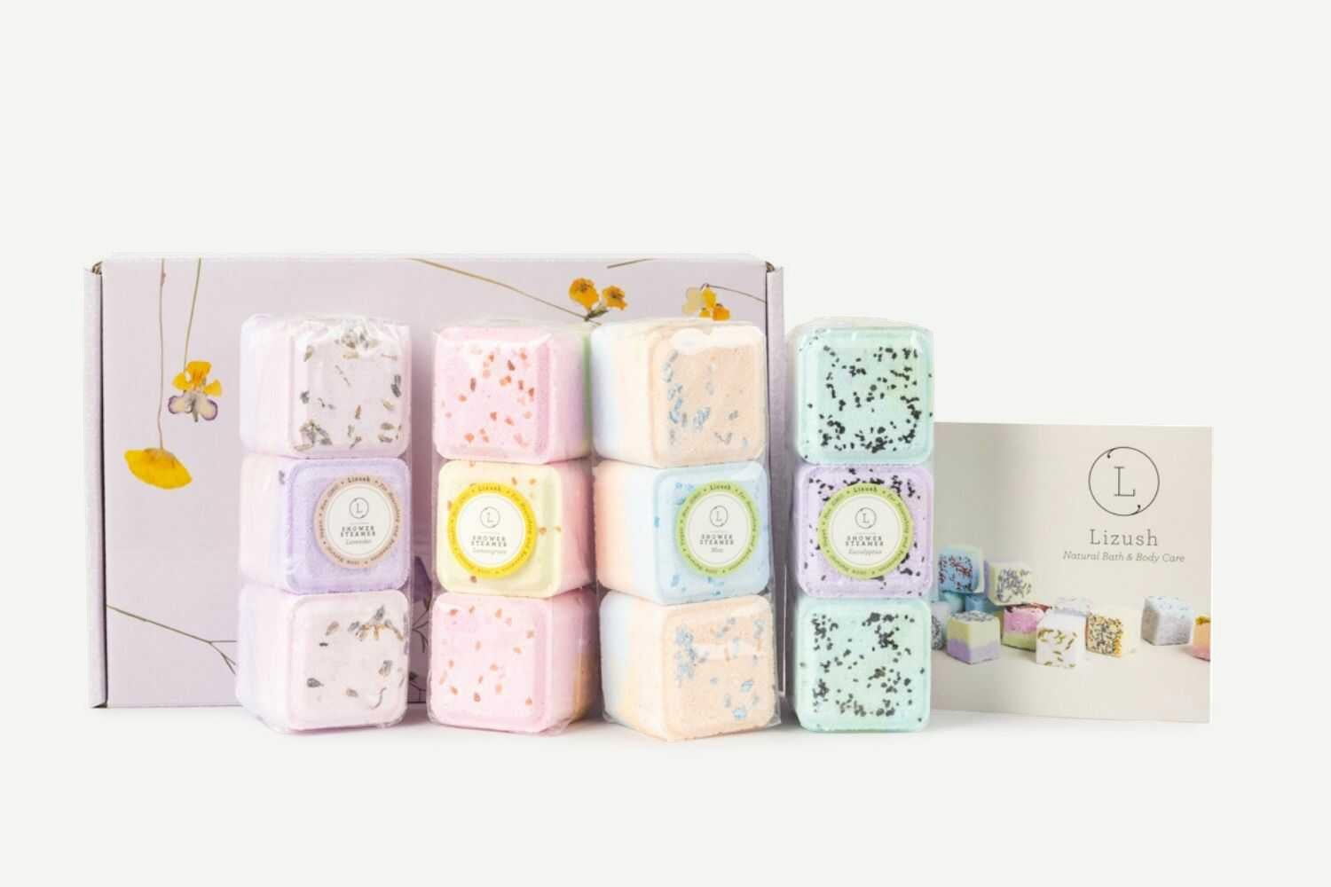 Steamers, Set of 12 big fizzies, Cheer up Gift Set, Relaxing Gift Box