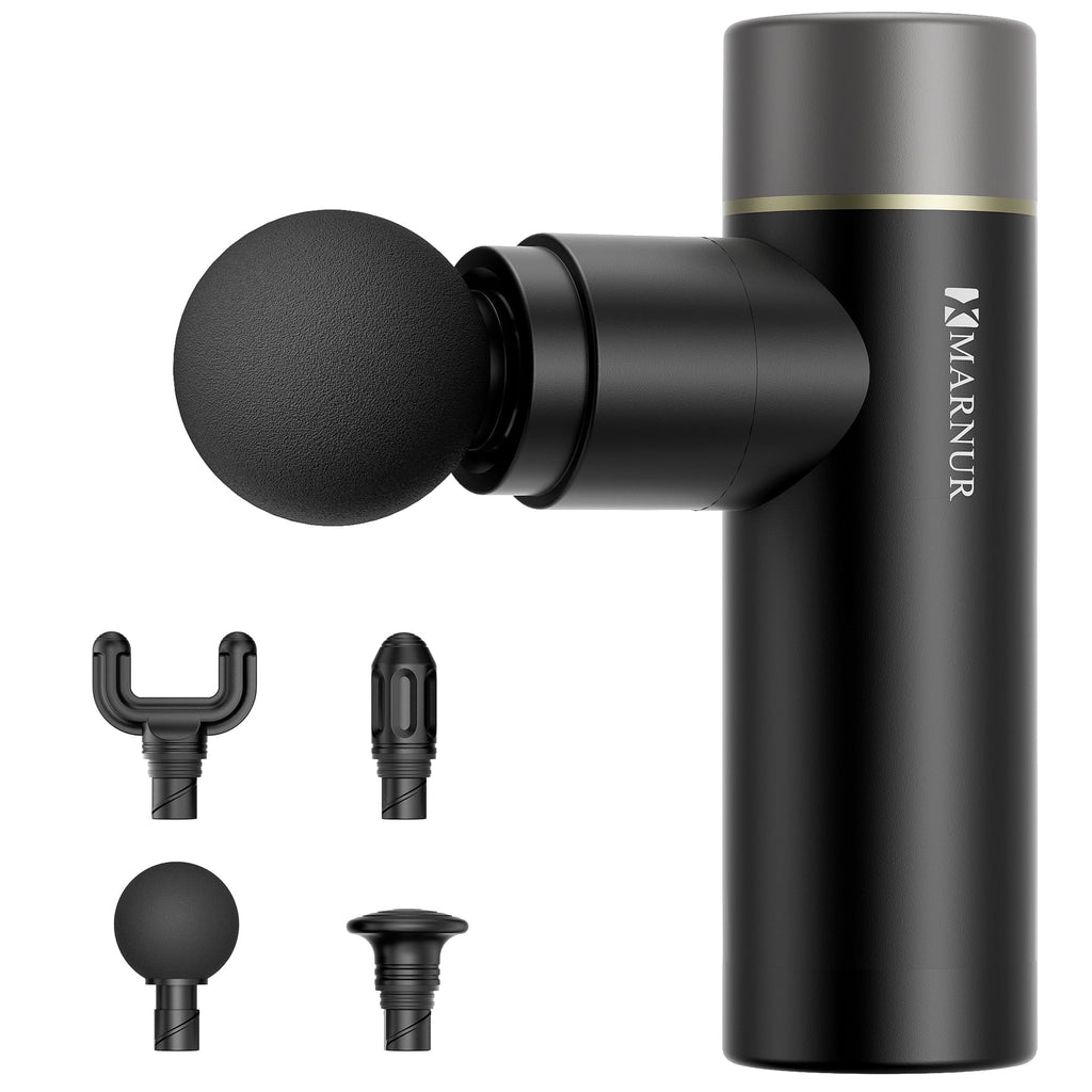 Mini Massage Gun, Portable Handheld DeepTissue Massager, Quiet & Lightweight Palm, Sized Design, Black