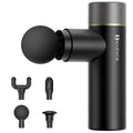 Mini Massage Gun, Portable Handheld DeepTissue Massager, Quiet & Lightweight Palm, Sized Design, Black
