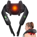 neck massager, deep tissue massage for pain relief, 6D wireless neck and shoulder massager, with heating function, su...