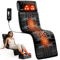 Portable Detachable Back, Neck & Legs Vibration Massage Mat w/ Variable Intensity, Black