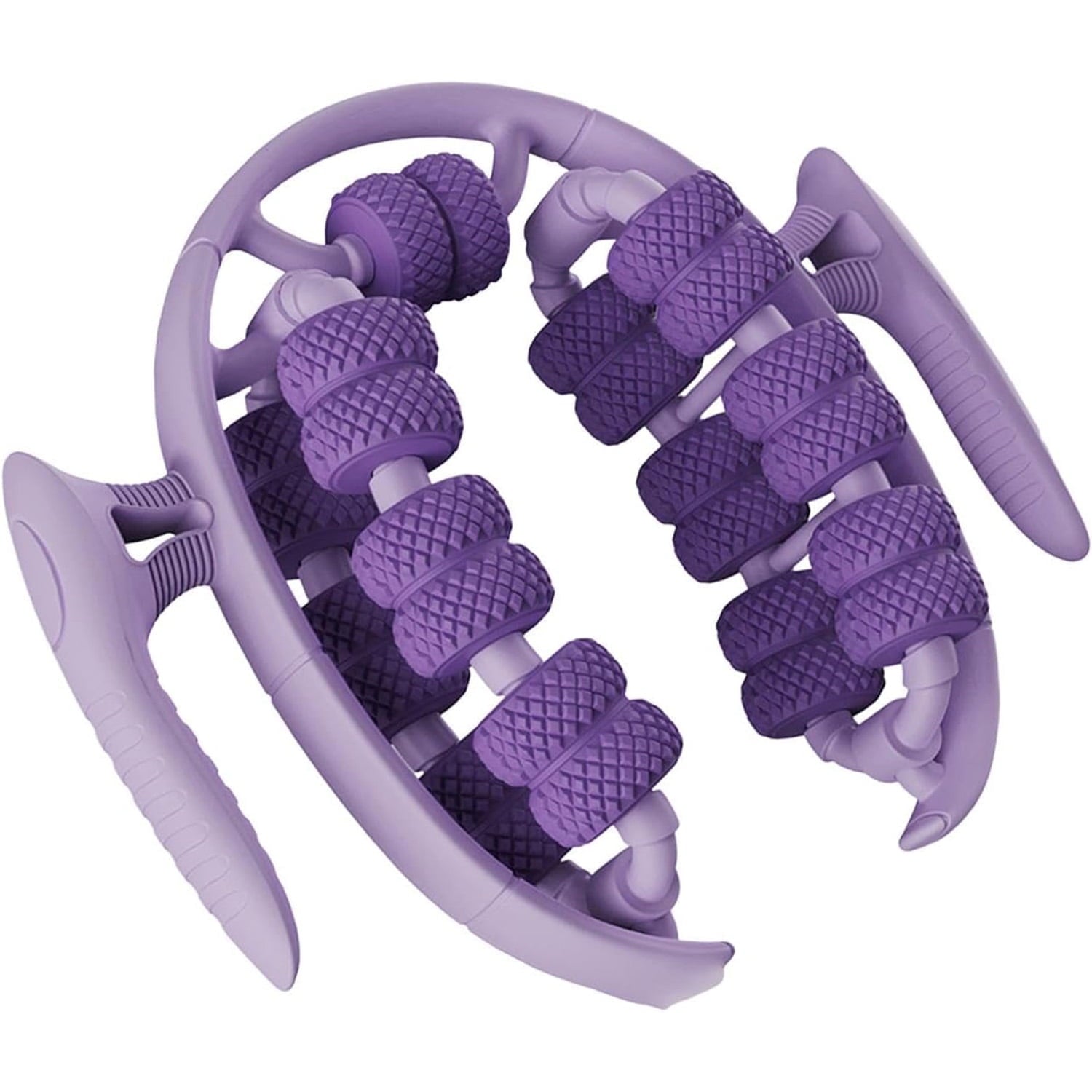 Deep Tissue Tool Multifunctional Muscles 26 Wheel for Arm Legs Thigh Fitness, Purple