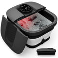 Spa with Massager and Heat, Spa Massager with Bubble Heat, Black