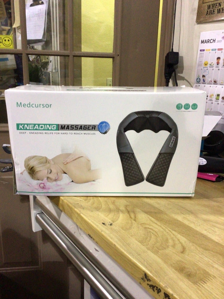 Massager, Electric Shiatsu Back Massager, Portable Deep Tissue 3D Kneading Pillow for Muscle Pain Relief, Home, Offic...