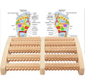 Wooden Foot Massager Roller, Dual Foot Massage Roller for Relief Tired Feet, Pain and Plantar Fasciitis, Massage Tool...