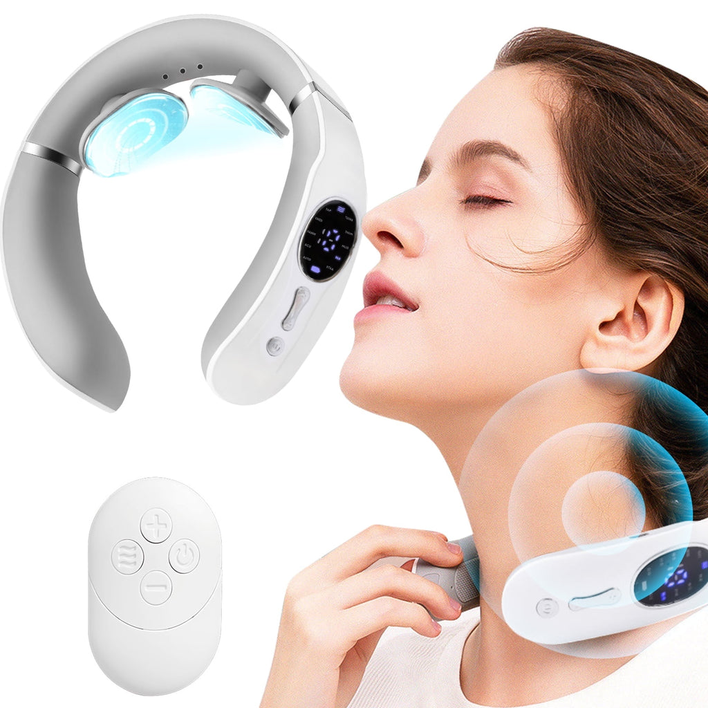 with Heat, for Pain Relief Deep Tissue, Portable with 10 Modes & 16 Levels, Relaxation at Home, Office, Travel