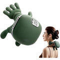 Tissue 4D Neck & Shoulder Kneading Massager with Heat, USB Charging Cable & User Manual for Travel, Green