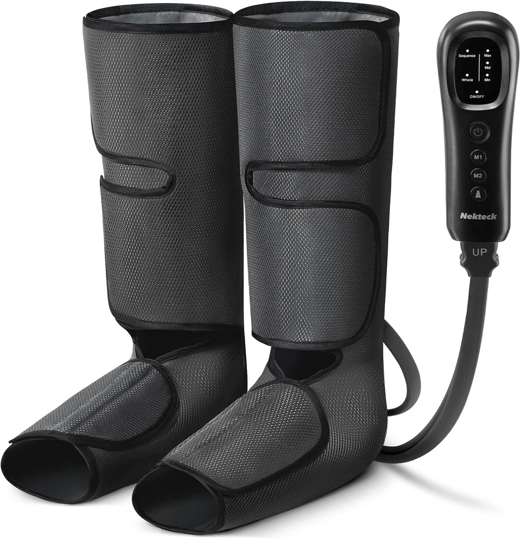 Massager for Circulation and Relaxation, Eligible Foot and Calf Massage Machine 2 Modes 3 Intensities with Hand-held ...