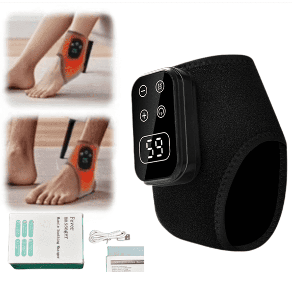 for Neuropathy, Triple Feet Relief with 5 massage intensity levels and 6 heat levels Visible Screen, Ankle Massage fo...