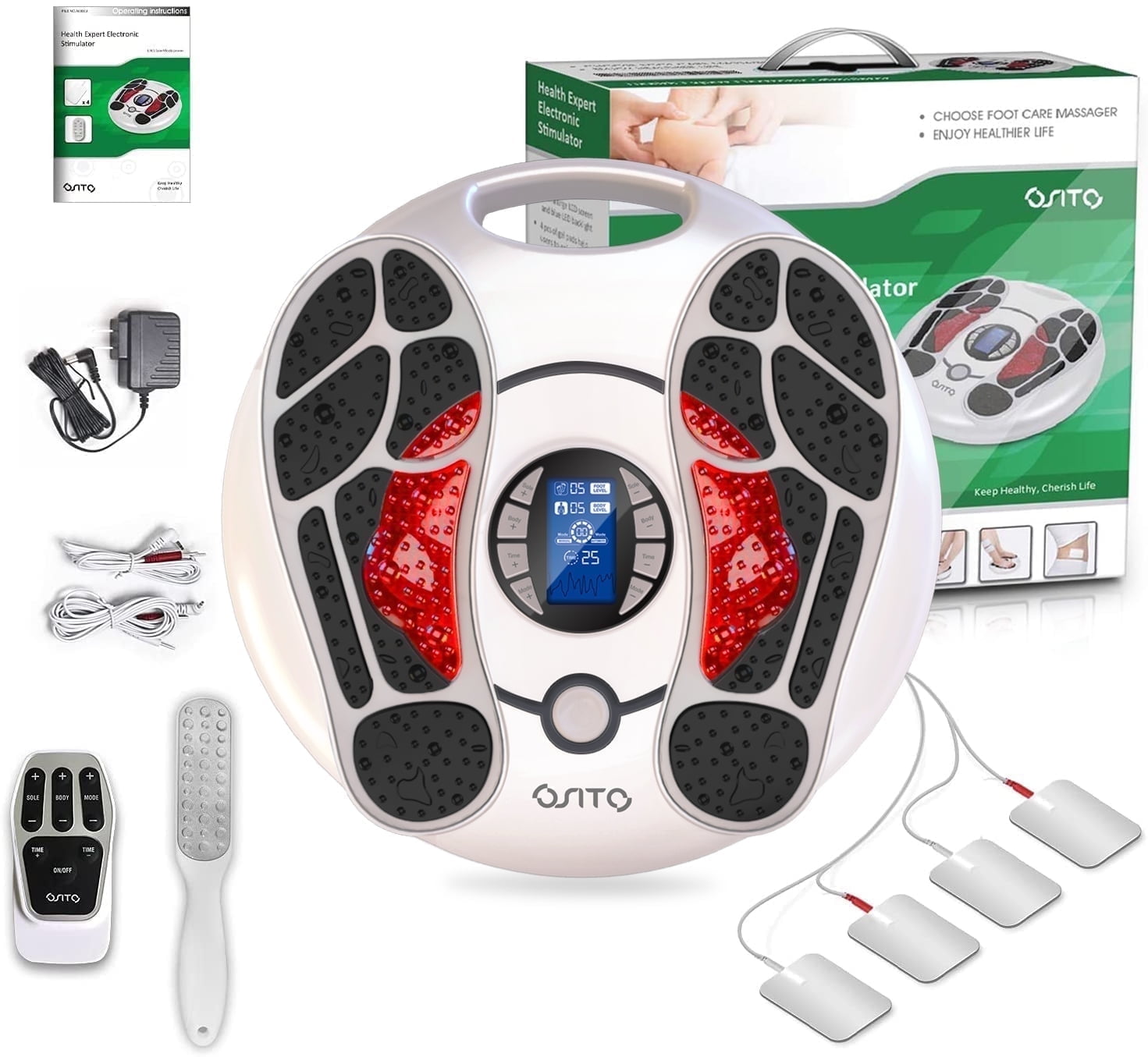 Massager for Neuropathy, Massager Circulation Stimulator, Massager for Circulation and Pain Relief, 25 Modes 99 Inten...