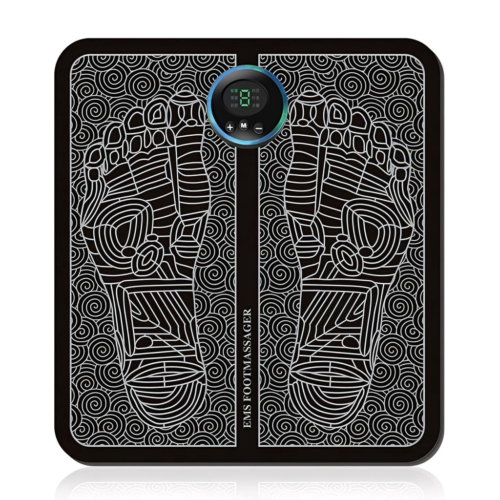 Foot Massager for Muscle Relaxation, 8 Modes & 19 Levels of Massage Intensity, Display Screen, USB Rechargeable