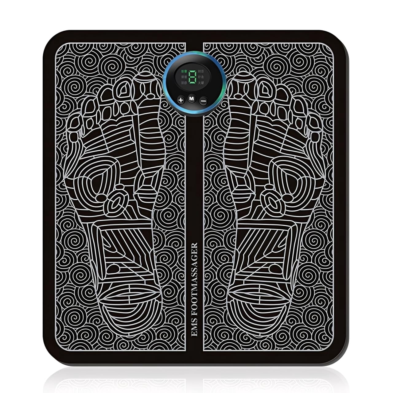 Foot Massager for Muscle Relaxation, 8 Modes & 19 Levels of Massage Intensity, Display Screen, USB Rechargeable
