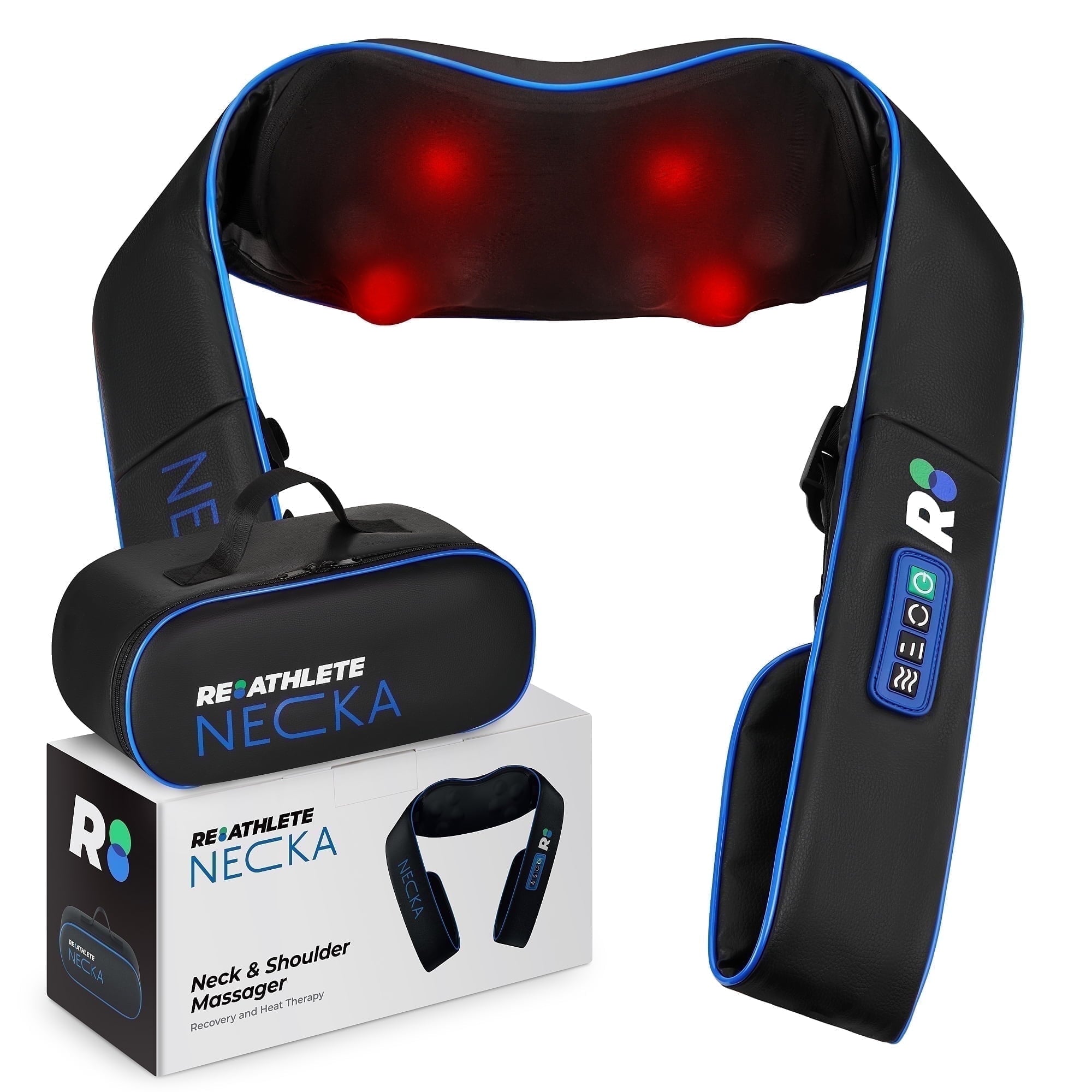 Electric Shiatsu Back and Neck Massager with Heat for Pain Relief