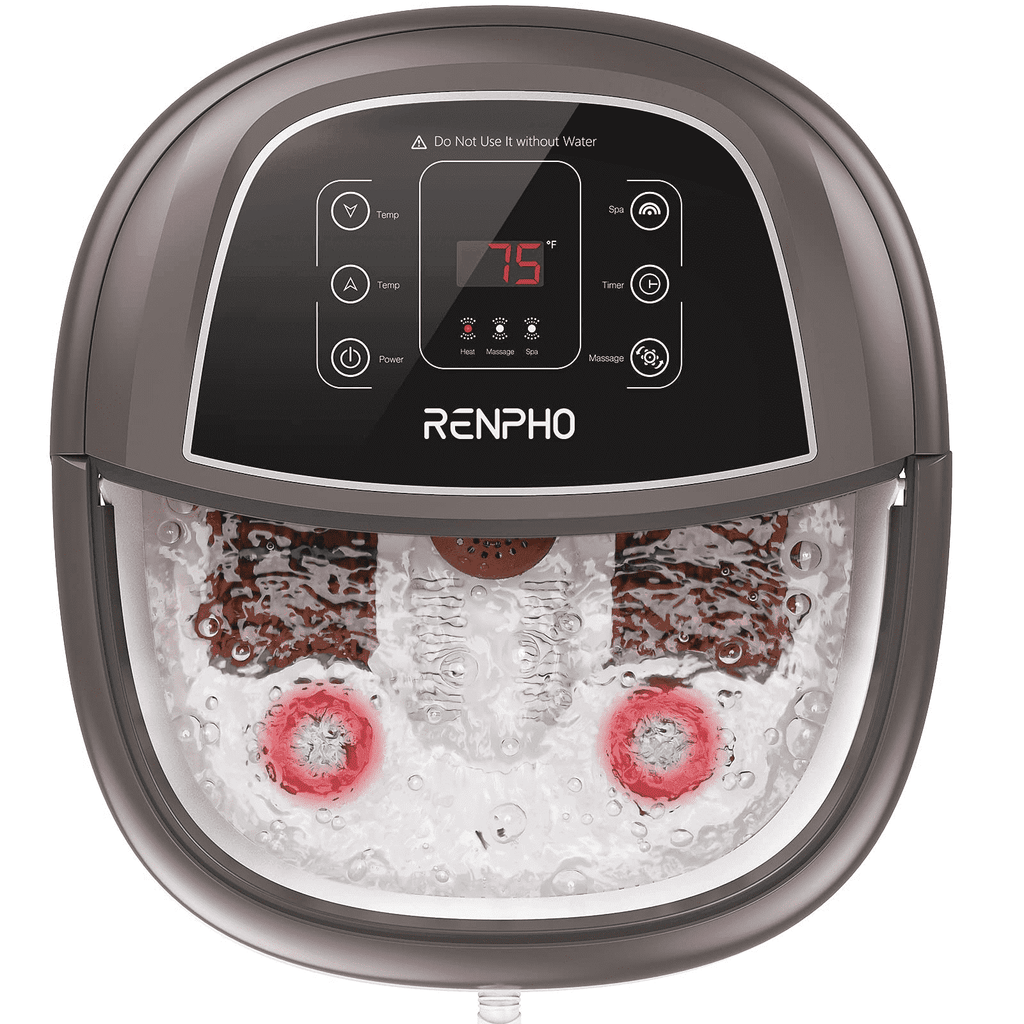 Bath Massager with Heat Bubbles Shiatsu Massage & Jets Soak Tub Relieve Muscle Pain, Mothers Day Birthday Gifts for M...