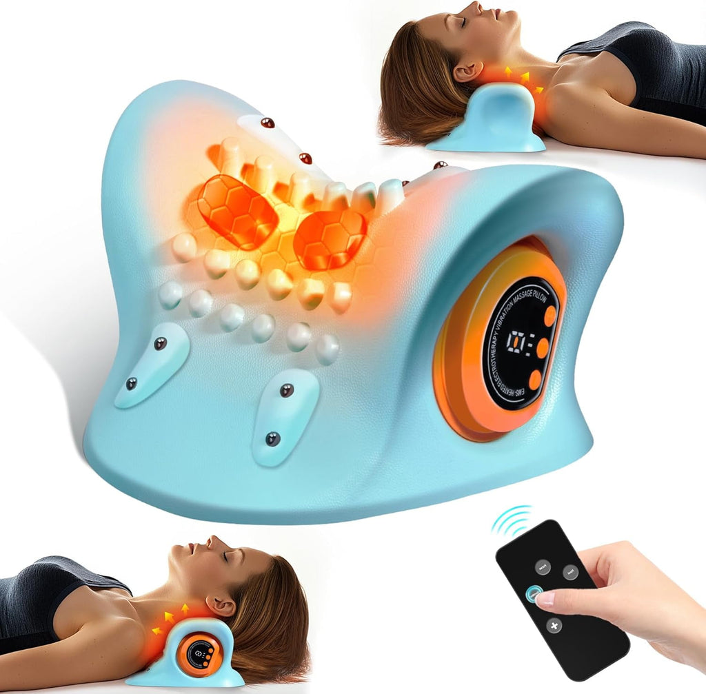 2025, and Shoulder Relaxer with Heat, 3 Modes, Portable Pillows for Pain Relief and Muscle Relax, 26 Angle Cervical T...