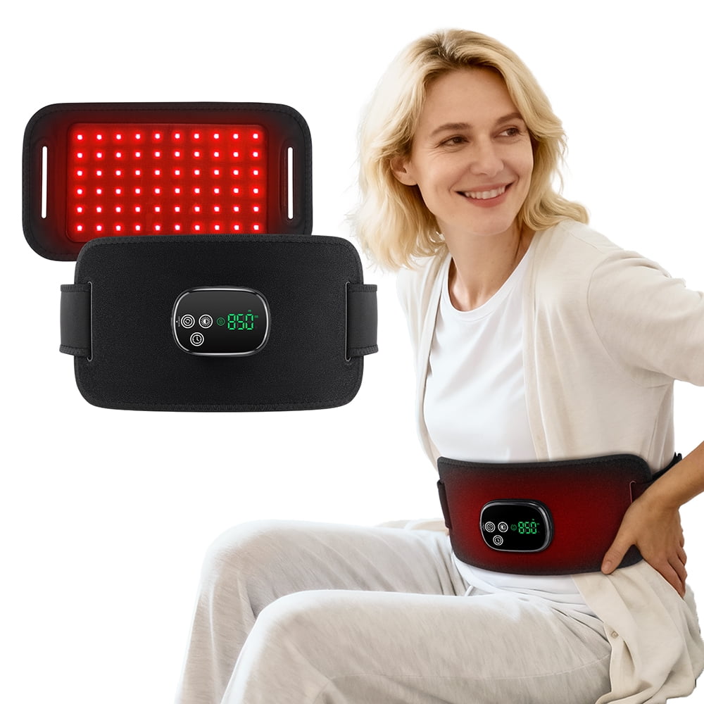 Red Light Mat for Body, Cordless LED Red Light Pads 13"x7" with 60 LEDs - 3 Brightness Levels, 4 Modes for Back Knee ...