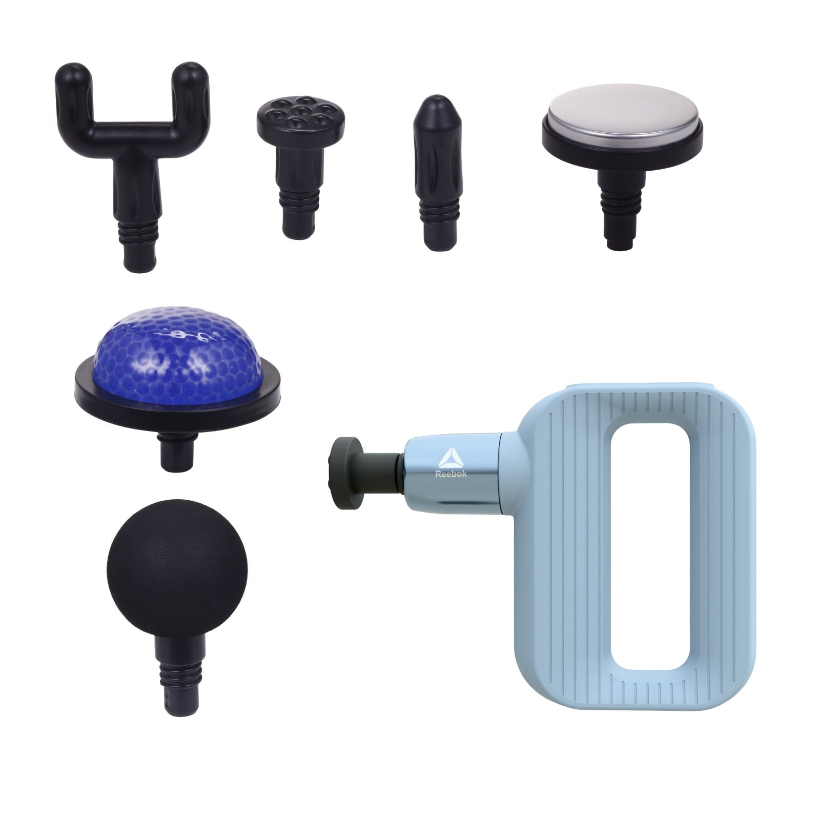 & Cold Percussion Massager with Aromatherapy, 6 Speeds, Rechargeable, Portable Deep Tissue Relief, Blue