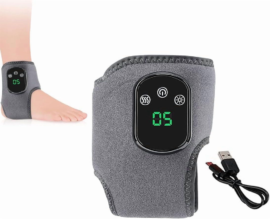 3-in-1 Heated Wrap with 3 Vibration Modes & 5 Heat Levels, for Circulation & Pain Relief, for Relaxation, for Neuropa...