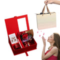 Basket - 120ml Aromatherapy Rose Set, Birthday Christmas s for Mom Wife Sister Friend Women ( with Card)