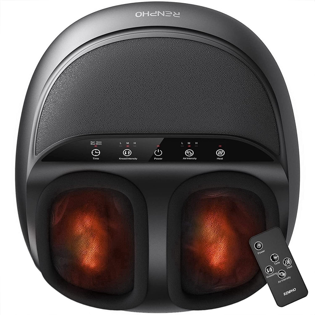 Machine with Heat, Shiatsu Deep Kneading for Neuropathy Pain, Mothers Day Birthday Gifts for Mom Dad Men, Fits feet u...