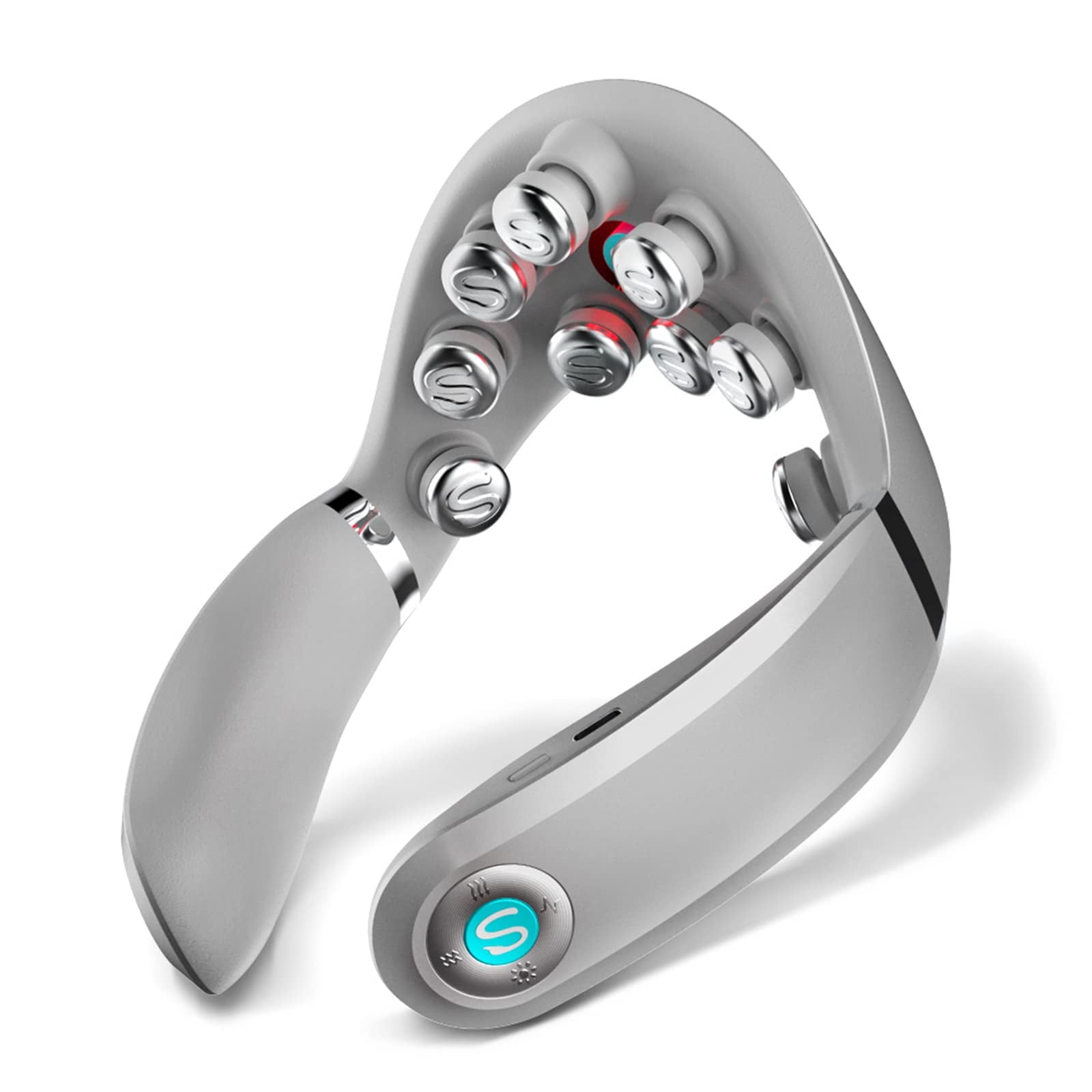 with Heat, Cordless Vibration Infrared Deep Tissue for Pain Relief, Portable Electric Smart Relaxer Use at Car Home O...