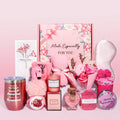 Gift Basket Set Happy Birthday Female Pink Relaxing 9 Pieces Made Especially for You