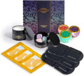 The Mini Spa Retreat - Home Spa Kit Including Gold Eye Mask, Bath Bombs & Sugar Scrubs, Candle & Self-Heating Steam E...