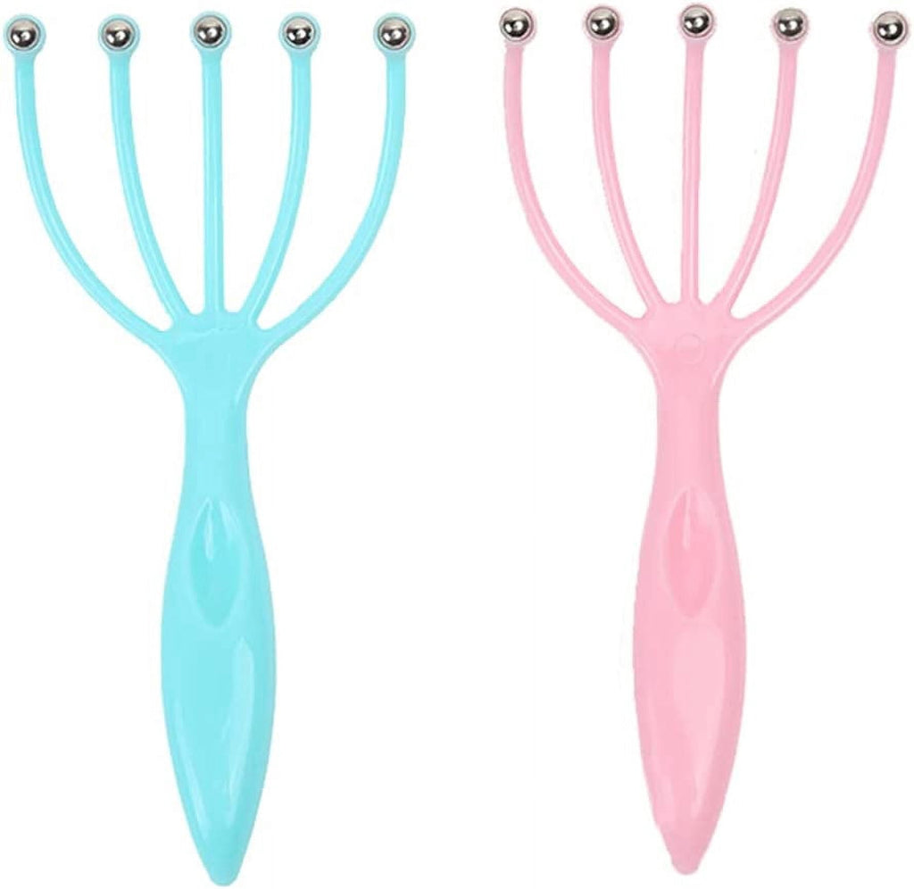 Portable Hand Held Head for Relaxation Home Office Travel Fathers Day Mothers Day Gifts Pink + Blue (2-Pack)