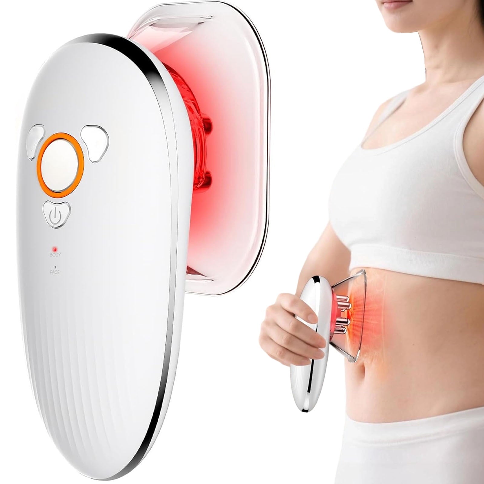 3 In 1 Body Sculpting ,Cordless Handheld Vacuvia for , Massage Tool for Belly, Neck, Legs, Hip, Arms