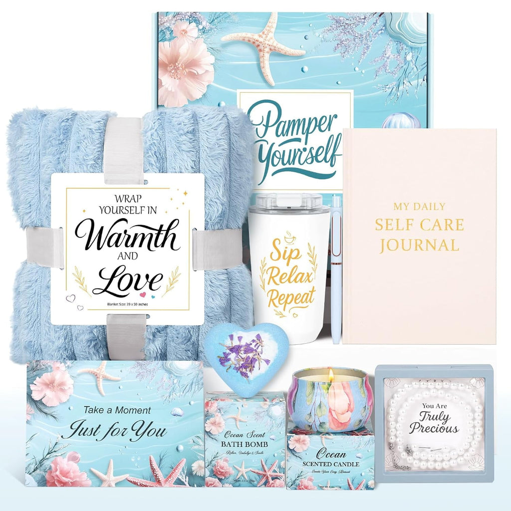 for Women Get Well Soon Gift Baskets, Unique Birthday Spa Package, Relaxing Christmas Stocking Stuffers for Women Gif...