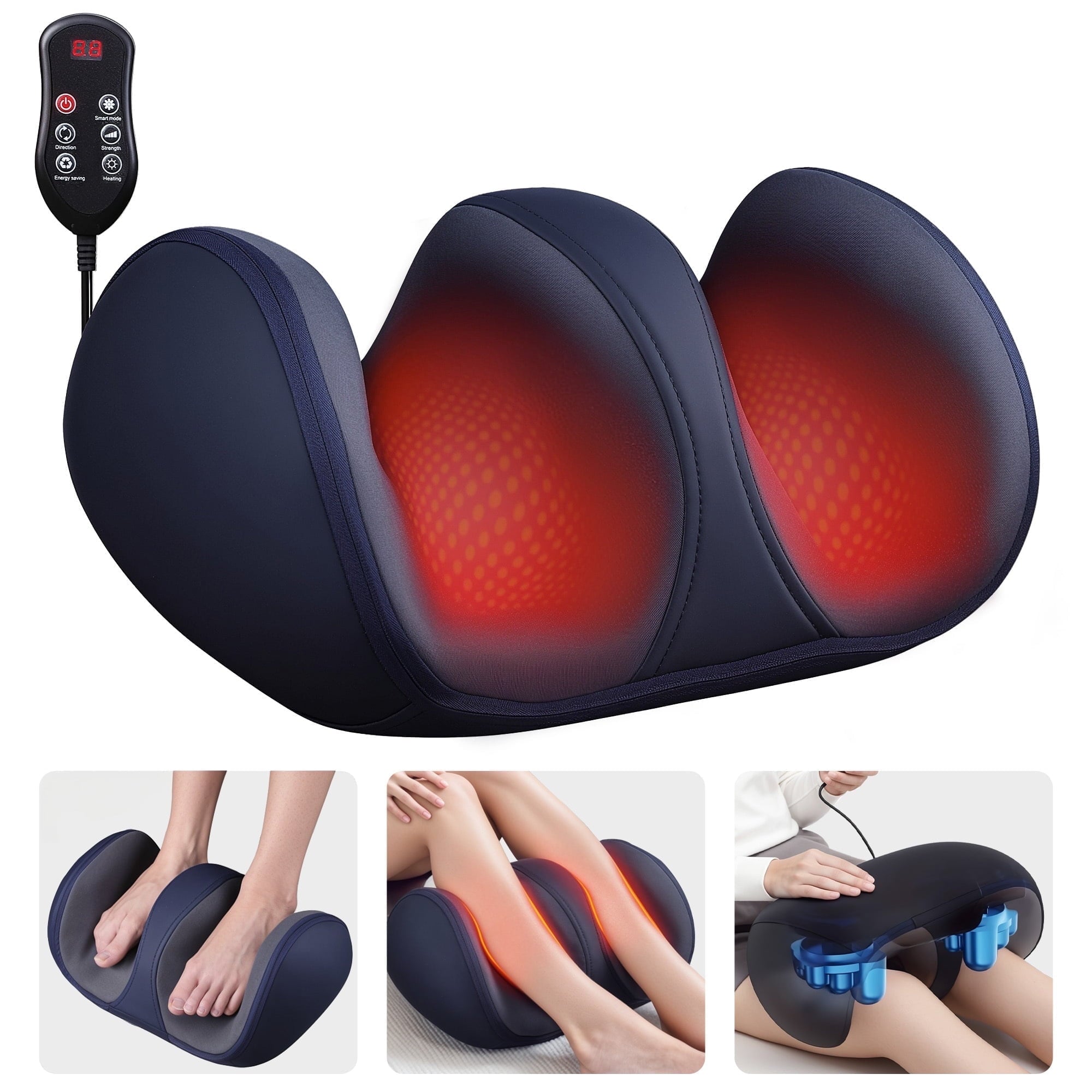 Massager Machine with Heat, and Calf Massager for Plantar Fasciitis, neuropathy,Pain Relief, Gifts for Women & Men