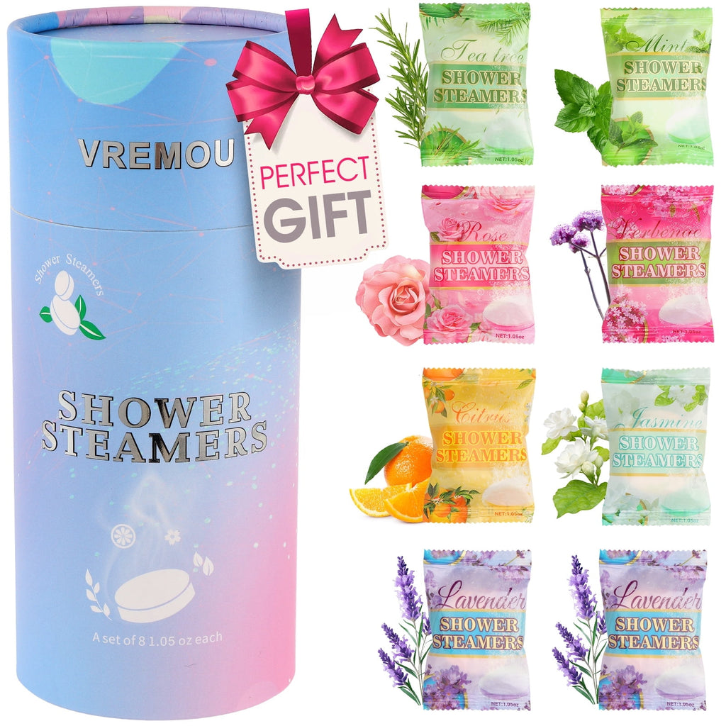Aromatherapy - 8 Pcs Bomb with Essential Oil for Home , Self-Care Relaxation, Valentines Day Birthday Gifts for Women