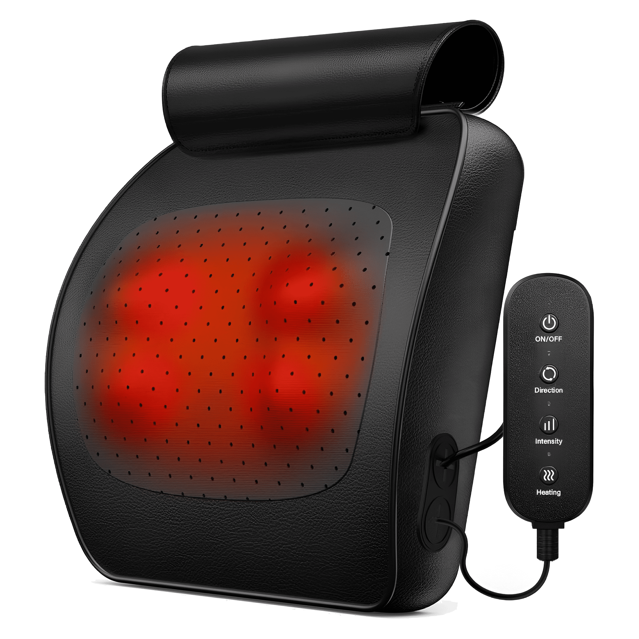 and Back Massager for Relief Deep Tissue with Heat, Shiatsu Shoulder Massager with Bi-Directional Rotating Head for ,...