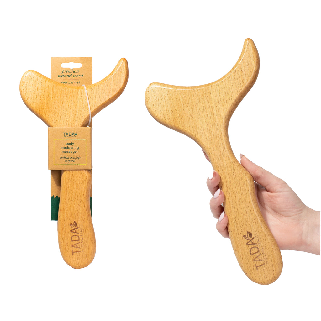 Wood Gua Sha Shoulder Massager Legs, Neck, Arms, Lower Back