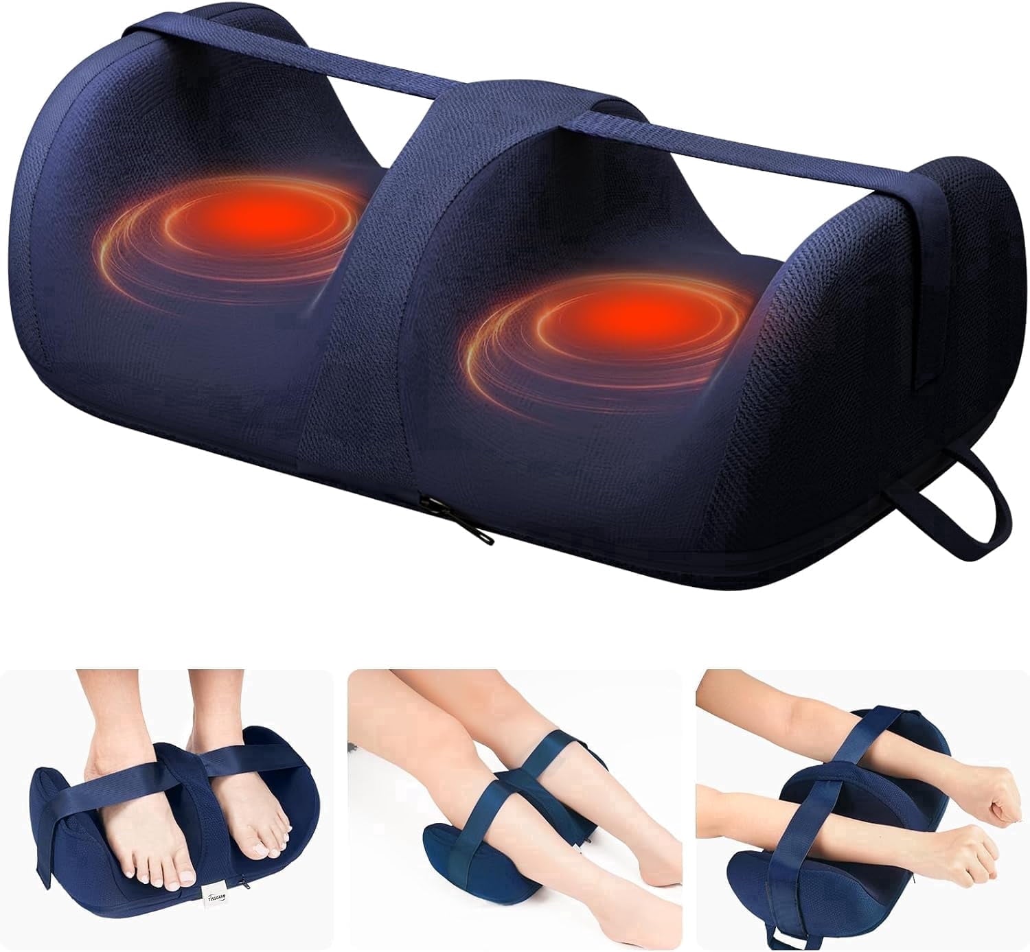 with Heat, Shiatsu for Plantar Fasciitis, and Calf with Massage Roller, Deep Kneading, Pain Relief
