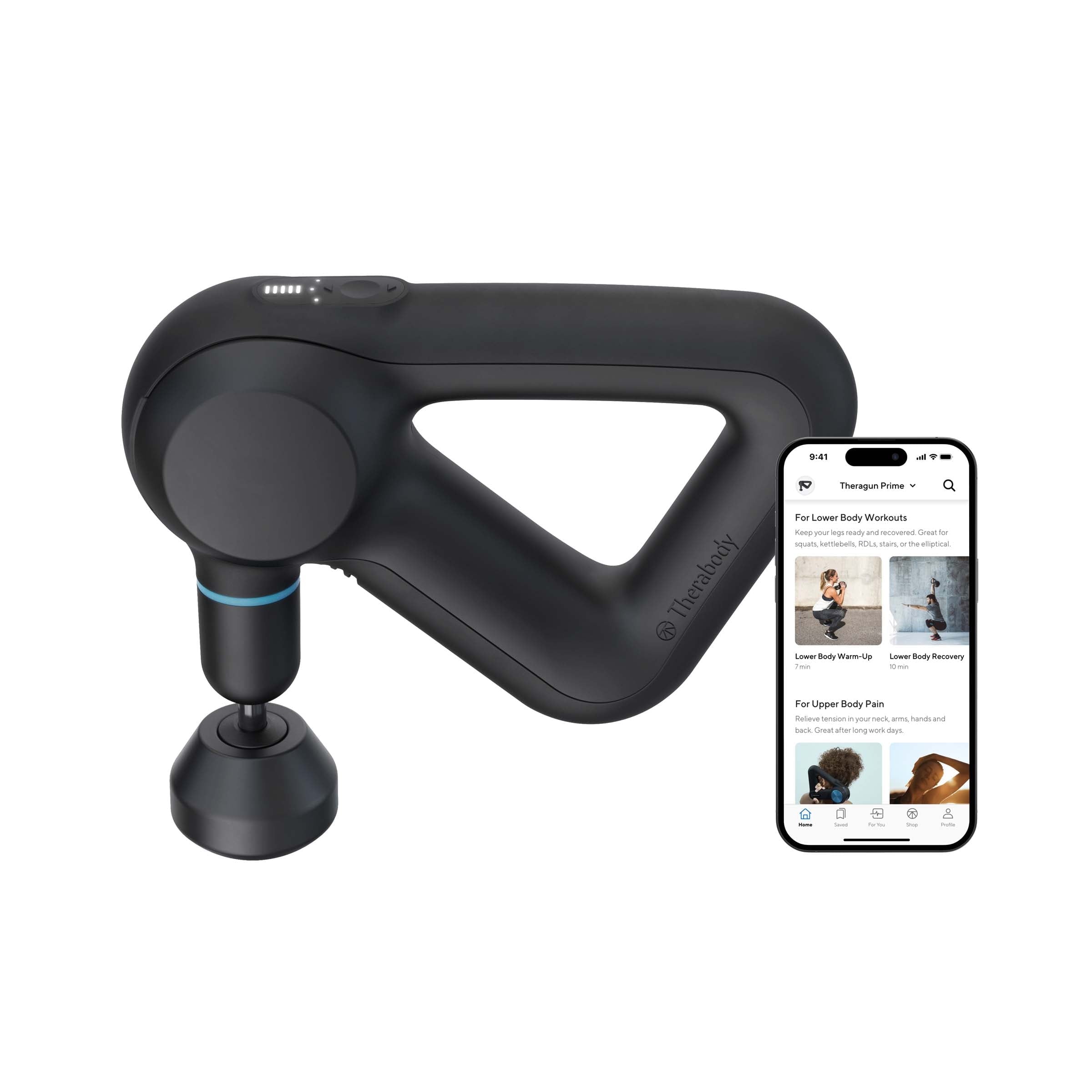 (5th Gen) Deep Tissue Therapy Massage Gun - Bluetooth Enabled, Electric Percussion Massage Gun & Personal Massager