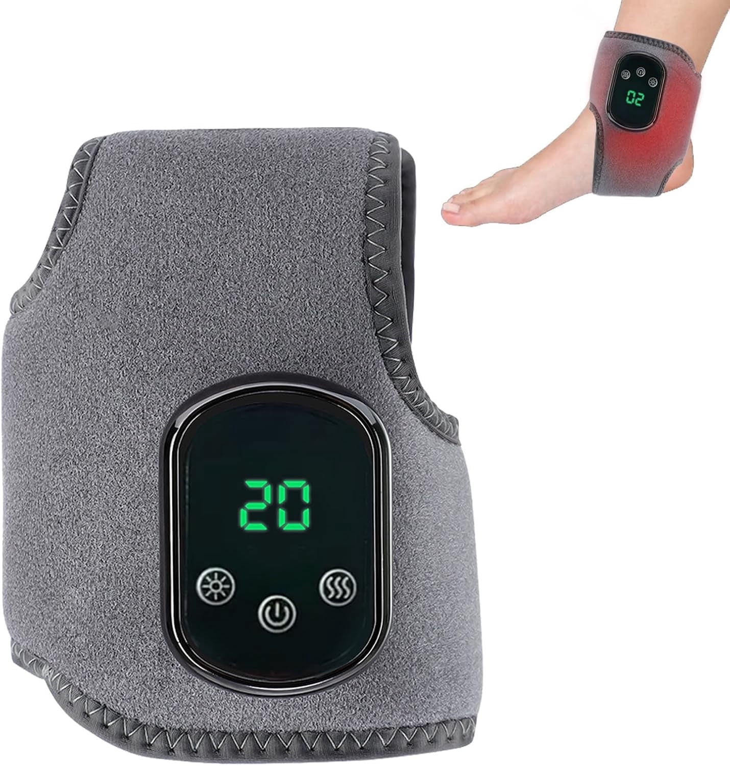 Massager, 2026 Upgrade Revive Massager,5 Heat Leavel,for Ankle Relaxation, for Neuropathy with 3 Vibration Mode