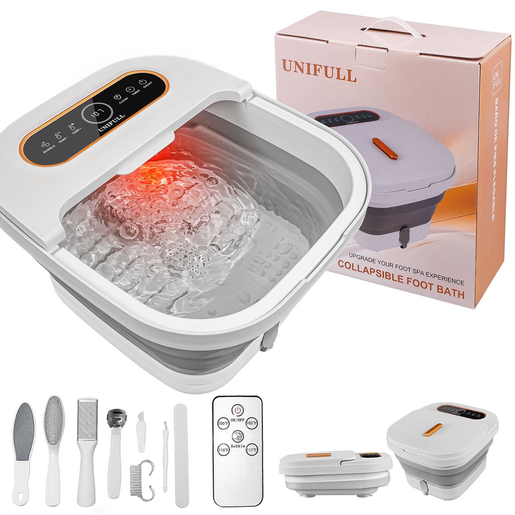 Bath with Heat and Massage Rollers, Touch Screen, Bubble, Pedicure Kit, Temperature Control