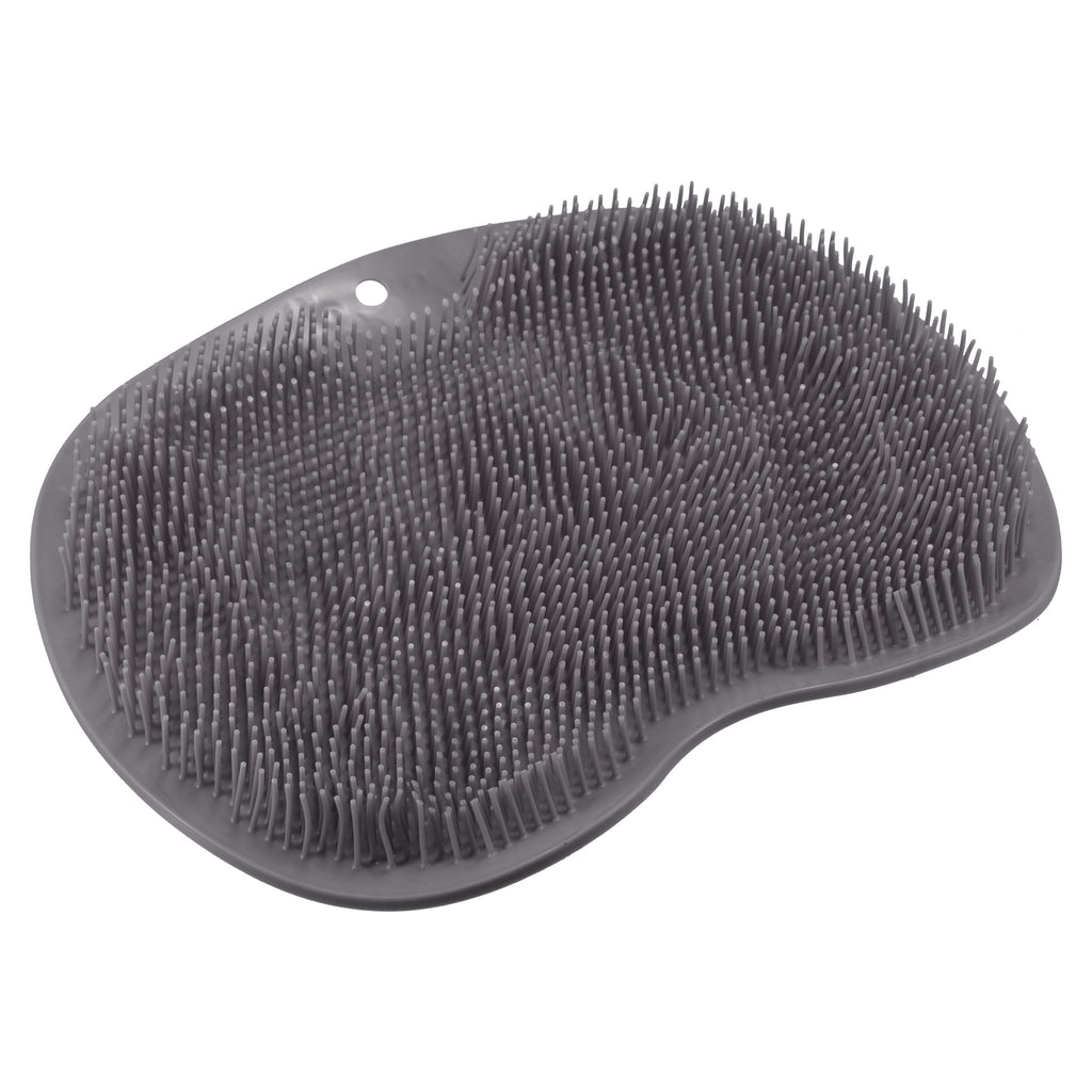 Massager Scrubber Shower Clean Massager Scrubber with Suction Cups 11.81"x8.85" Gray