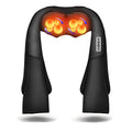 Back and Neck Massager with Heat, Electric Deep Tissue Kneading Massage Pillow, Black