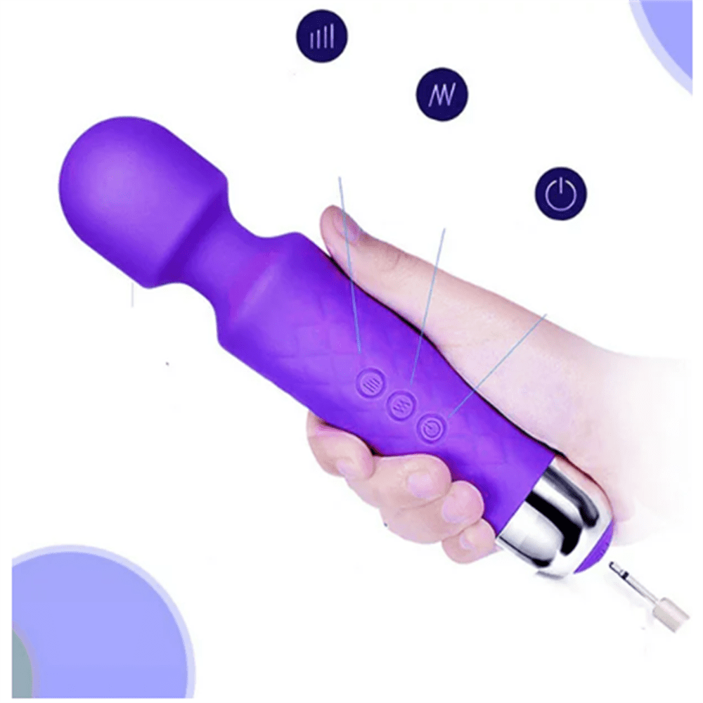 Percussion Massager, Handheld Massager Cordless USB Rechargeable for Neck, Muscle, Shoulder, Foot, Leg, Calf Pain Rel...