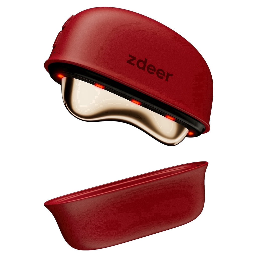 LED Red Light Therapy Facial & Neck Massager Heated Gua Sha Facial Sculpting Device with Vibration for Firming & Lift...