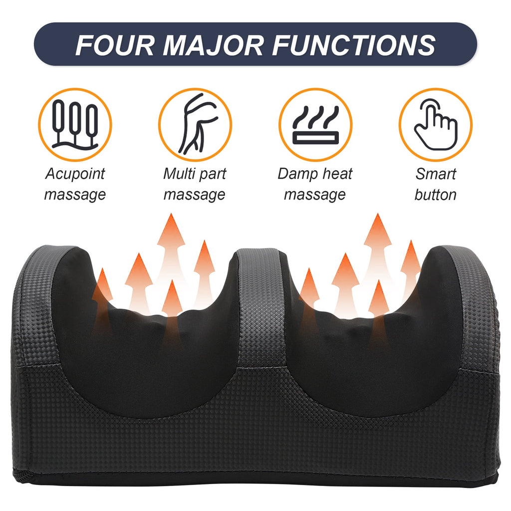 Electric Foot Massager Machine with Heat, Shiatsu Kneading Feet and Calf Massagers for Relaxation, Plantar Fasciitis ... - Image 3