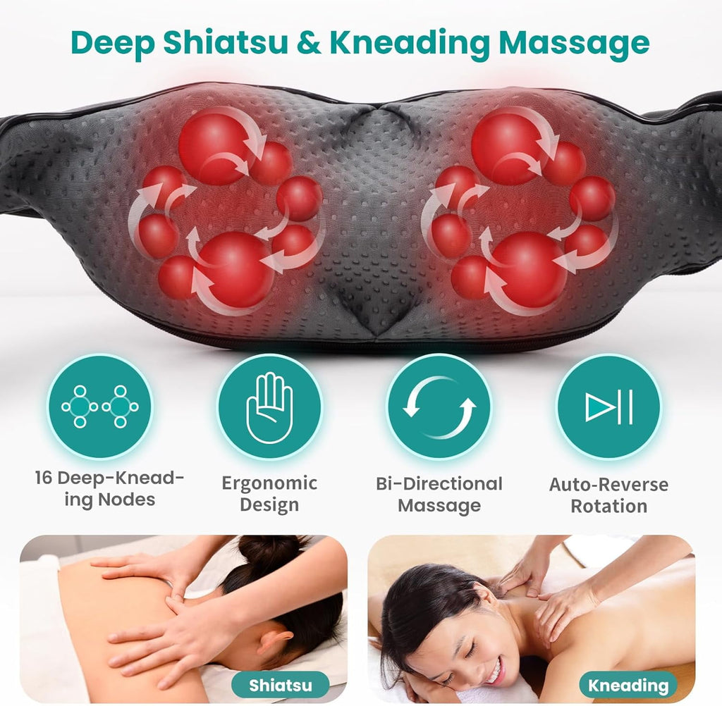for Pain Relief Deep Tissue, Eligible Shiatsu Back with Heat, Massage Tools for Shoulder Trapezius Waist Leg Muscle, ... - Image 6