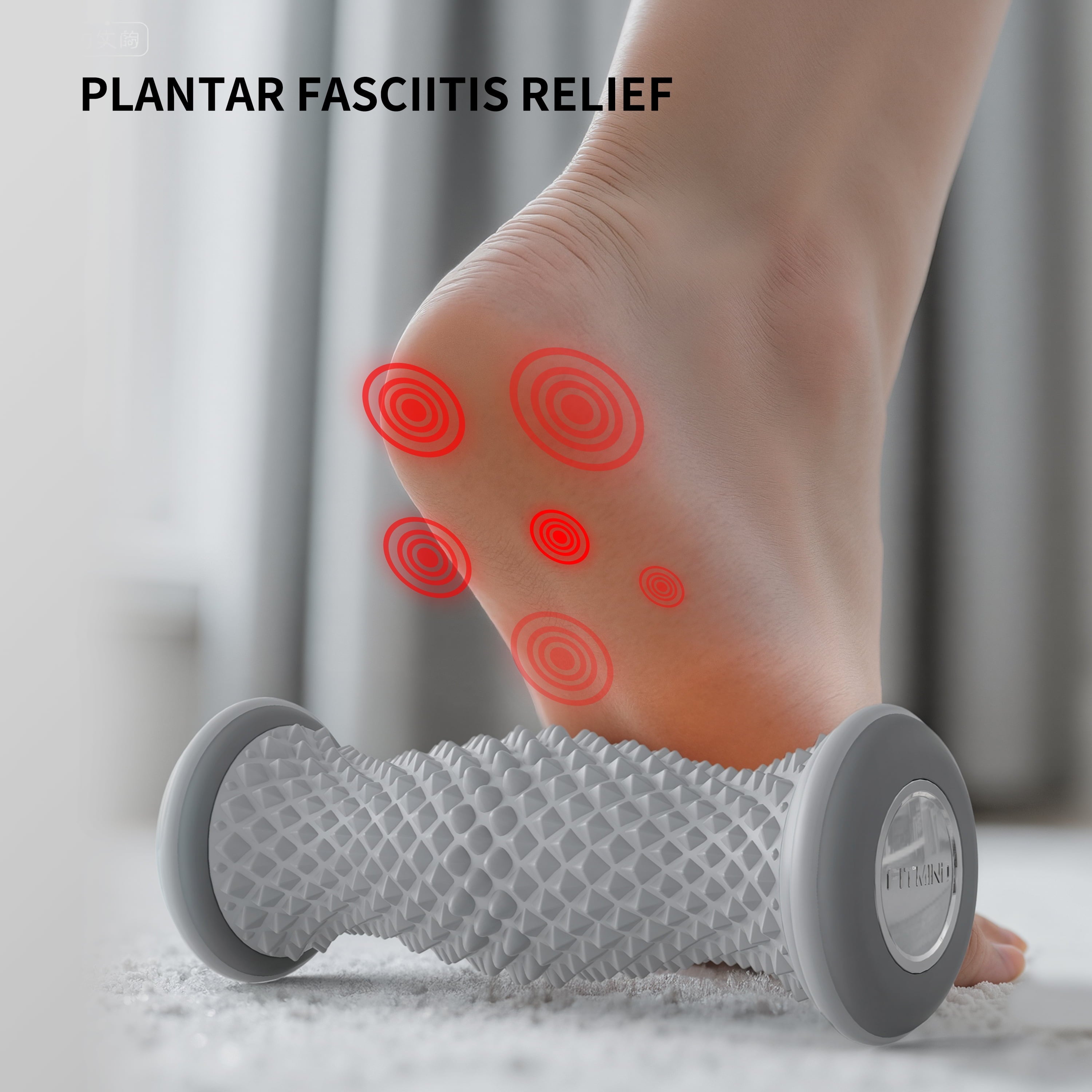 Massager for Plantar Fasciitis, Arch and Heel Pain Relief, Grey - Image 5