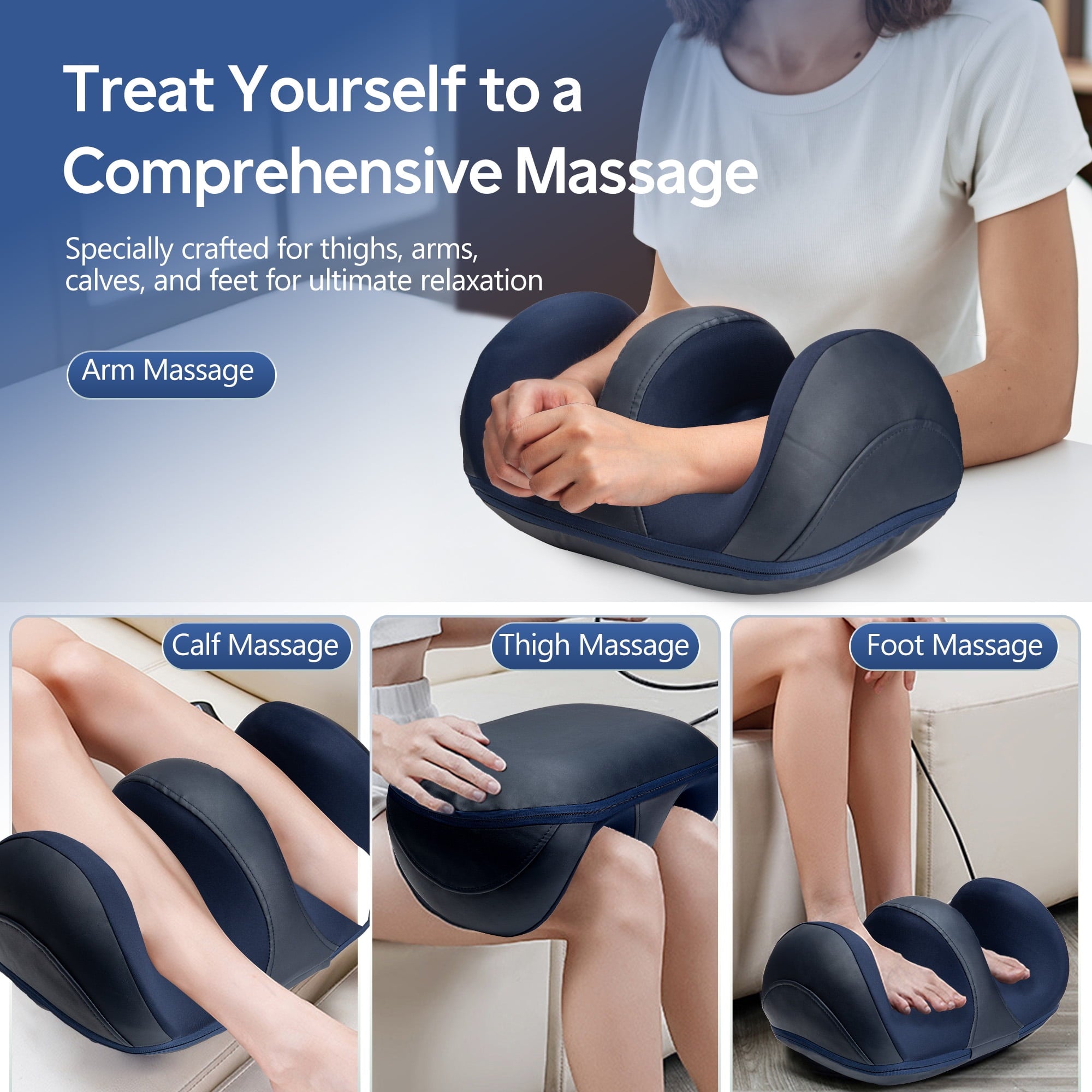with Heat, Massage and Calf Massage, Deep Kneading Massage, Suitable for Home and Office, Holiday Gifts - Image 3