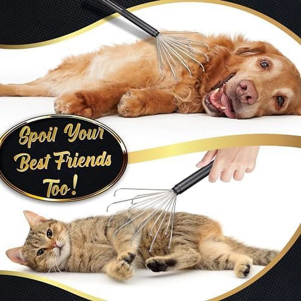 Metal Back Scratcher with Wire Claw Scratching Head - 17 Long Handheld Extendable Massage Tool Ideal for Body Scratch... - Image 3