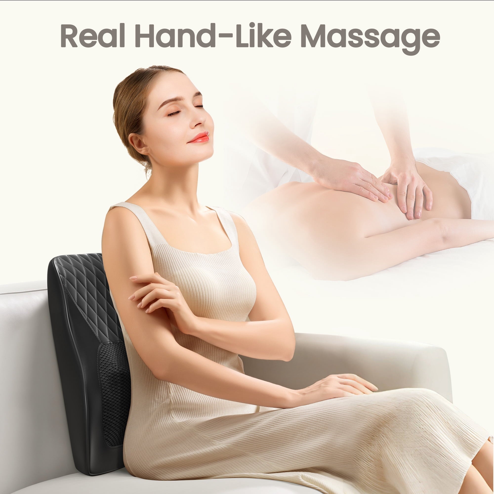 Massager with Heat, 3D Kneading Massage Pillow for , Neck, Shoulder, Leg Pain Relief Deep Tissue, Gifts for Women Men... - Image 6